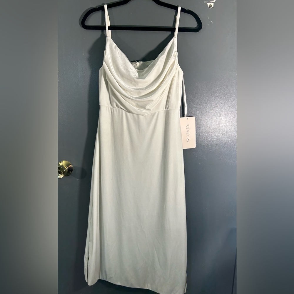 Revelry Skye Midi Velvet, New with Tags, Cowl-Neck